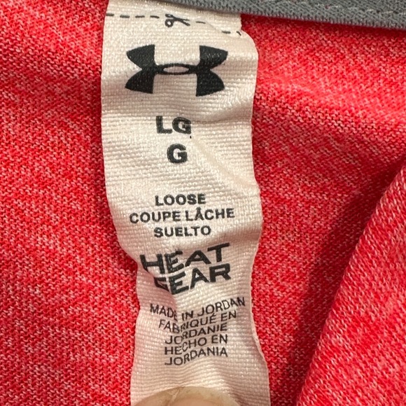 Under Armour Hoodie Womens Sz XL Pink Heatgear Lightweight Stretch Thumb Holes - Picture 4 of 8